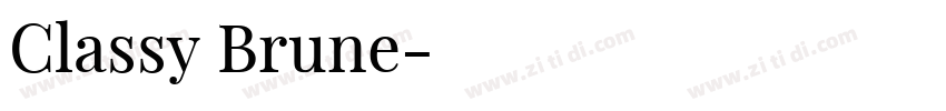 Classy Brune字体转换
